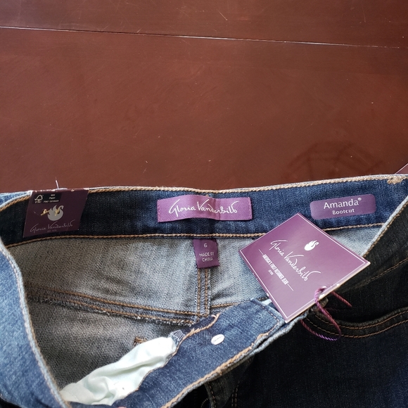 Gloria Vanderbilt Amanda Women's Size 6 Average High-Rise Bootcut Blue Jeans - Picture 6 of 7